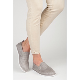 Bestelle Slipons traforati grigio 2