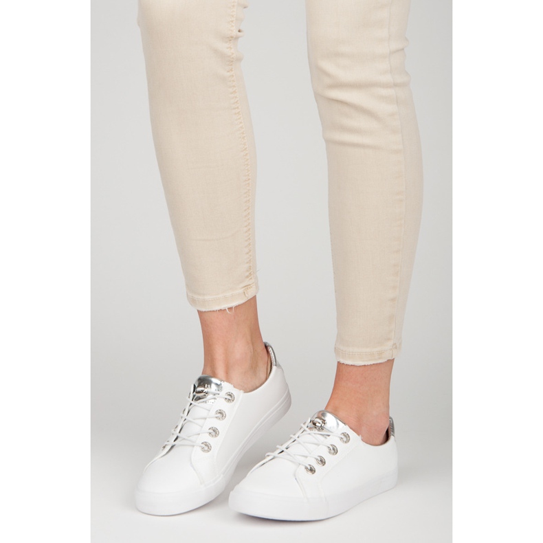Sneakers bianche KYLIE bianca grigio 2