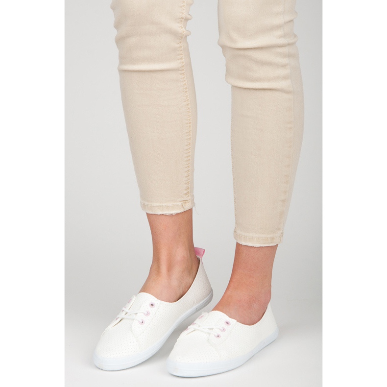 Kylie Sneakers traforate bianco 1
