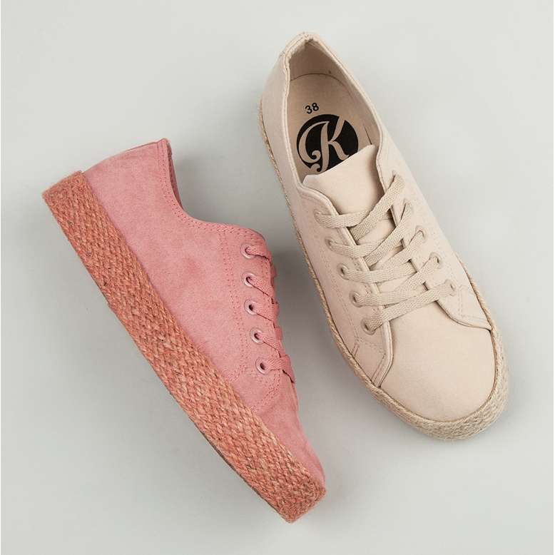 Kylie Sneakers espadrillas beige 1
