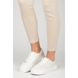 Kylie Sneakers in raso sulla piattaforma bianca 2