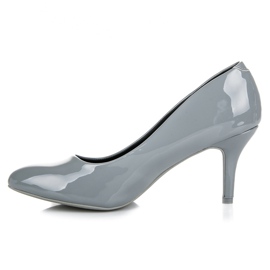 Vices Tacchi classici lucidi grigio 1