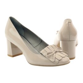 Edeo Décolleté su barra laccate 3224 Beige 3