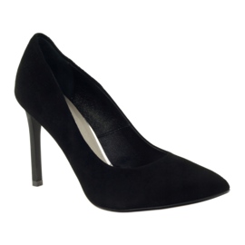 Edeo Décolleté in pelle con tacco alto 3162 nero 1
