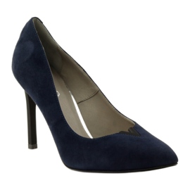 Pompe in pelle Edeo su Szpilka 3180 blu navy 1