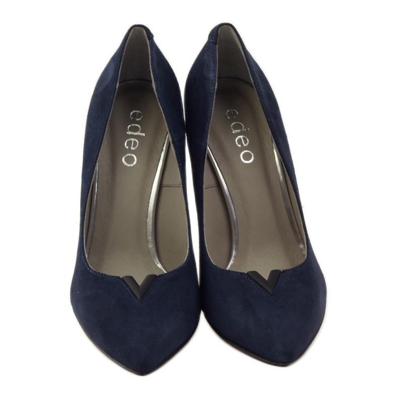Pompe in pelle Edeo su Szpilka 3180 blu navy 4