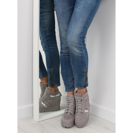 Grigio Sneakers grigie da donna AT-0650-L Grigio 1