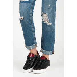 Vices Sneakers nere a cuore dolce nero 1