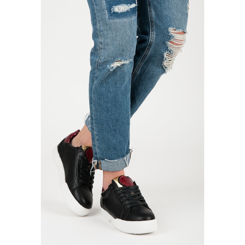 Vices Sneakers nere a cuore dolce nero 2