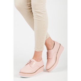 Vices Morse per scarpe con zeppa allacciate rosa 2
