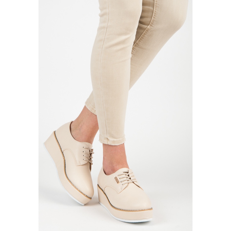 Vices Morse per scarpe con zeppa allacciate marrone 2