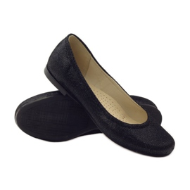 Ballerine da donna Gregors 686 nere nero grigio 3