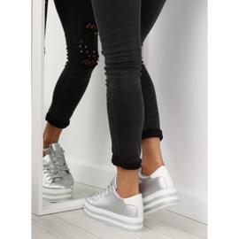 Argento NB183P Sneakers argento su suola alta grigio 1