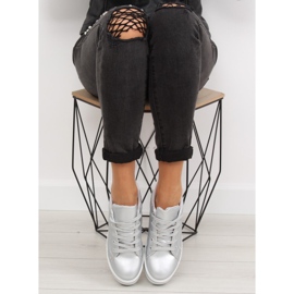 Argento NB183P Sneakers argento su suola alta grigio 2