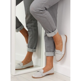 Grigio Mocassini da donna grigi H8-110 Grigio 1
