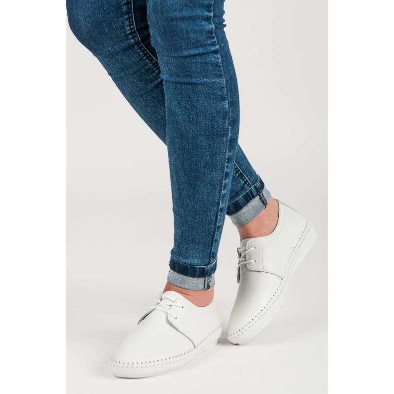 Vinceza Sneakers allacciate leggere bianco 2