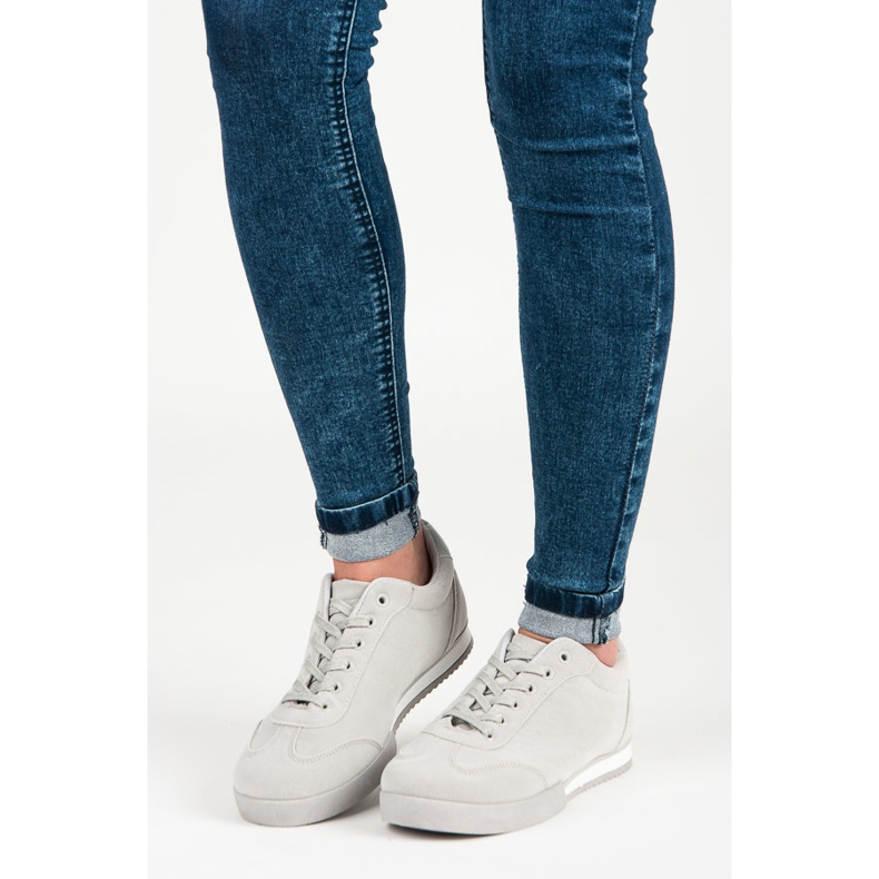 Vices Scarpe sportive in pelle scamosciata grigio 1
