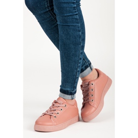 Sneakers da donna rosa scuro 2