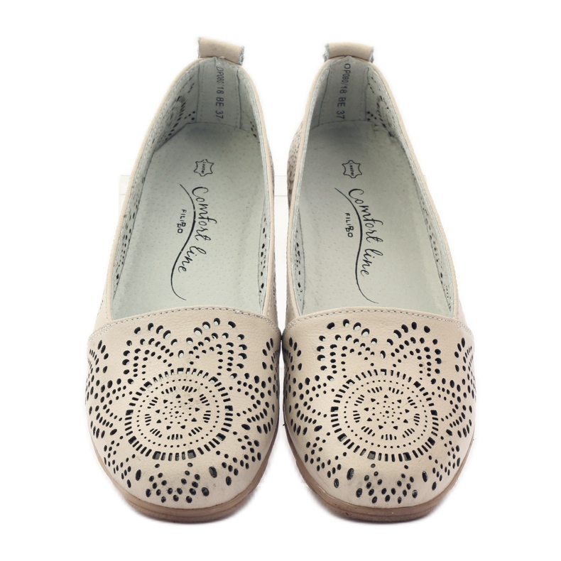 Filippo Ballerine traforate Lords F 080 beige 4