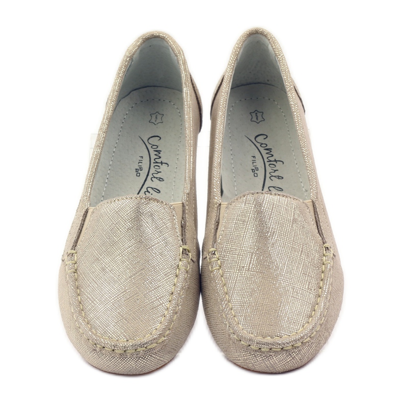 Filippo Mocassini da donna Lordsy F 007 oro d'oro 4