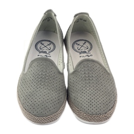 Filippo Ballerine grigie Lords F 081 espadrillas grigio 4