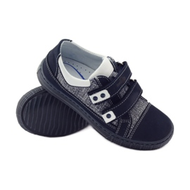 Scarpe con velcro Ren But 4299 blu navy bianca 3