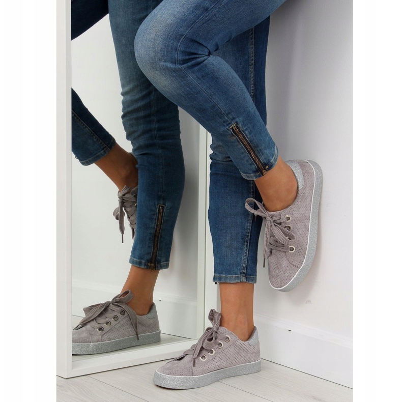 Grigio Sneakers grigie da donna AK03P Grey 1