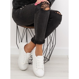 Sneakers creepers bianche AX02 bianco 1