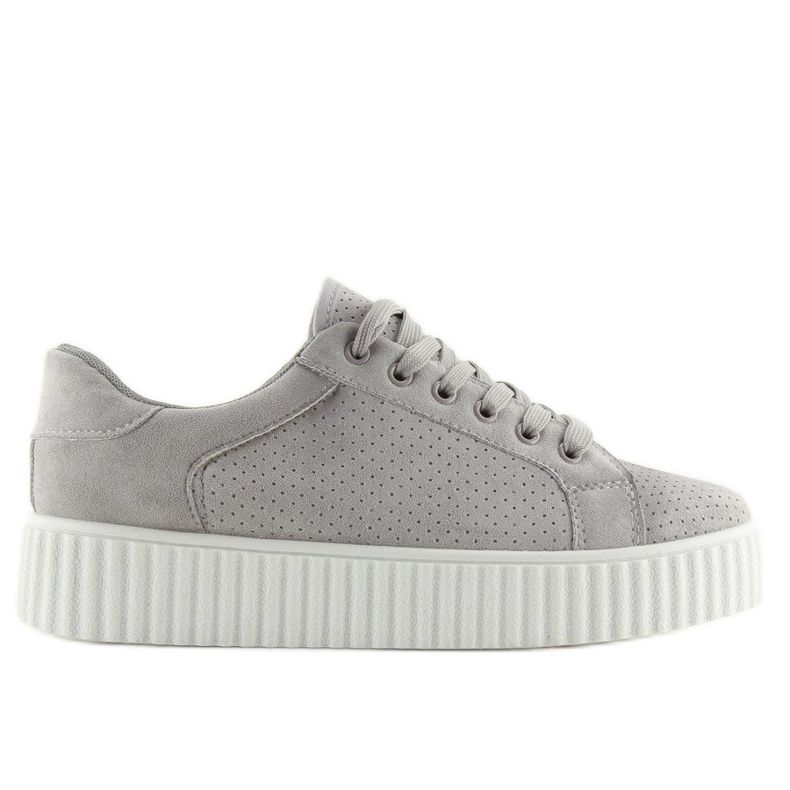 Sneakers creepersy grigie AX02 grigie grigio 2