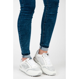 Scarpe sportive American Club bianco grigio 1