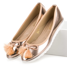 Bestelle Ballerine rosa con frange 2