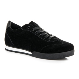 Vices Vizi per scarpe sportive in camoscio nero 1