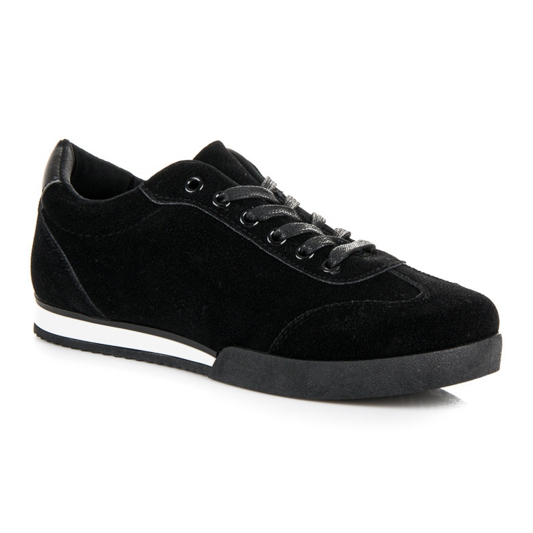 Vices Vizi per scarpe sportive in camoscio nero 1