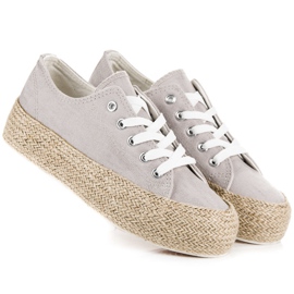Espadrillas Grigie Sulla Rilegatura grigio 1