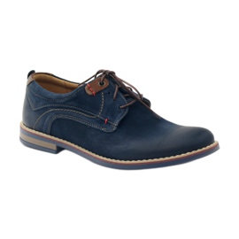 Scarpe causali Riko 842 blu navy marrone 1