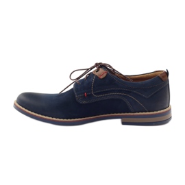 Scarpe causali Riko 842 blu navy marrone 2