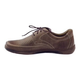 Scarpe da uomo Riko, scarpe traforate 848 marrone 2