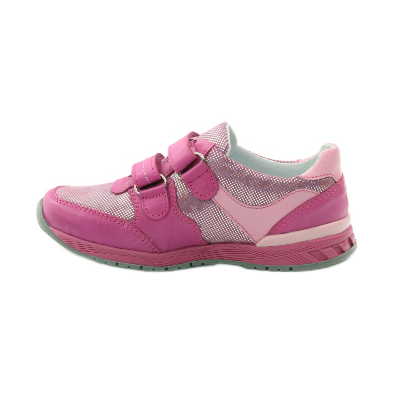 Scarpe da bambina con fiore Ren But 3265 rosa grigio 2