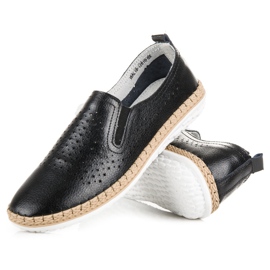 Espadrillas VINCEZA in pelle nero 2