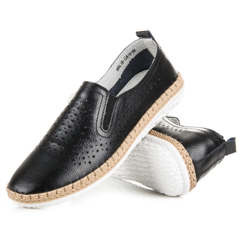 Espadrillas VINCEZA in pelle nero 2