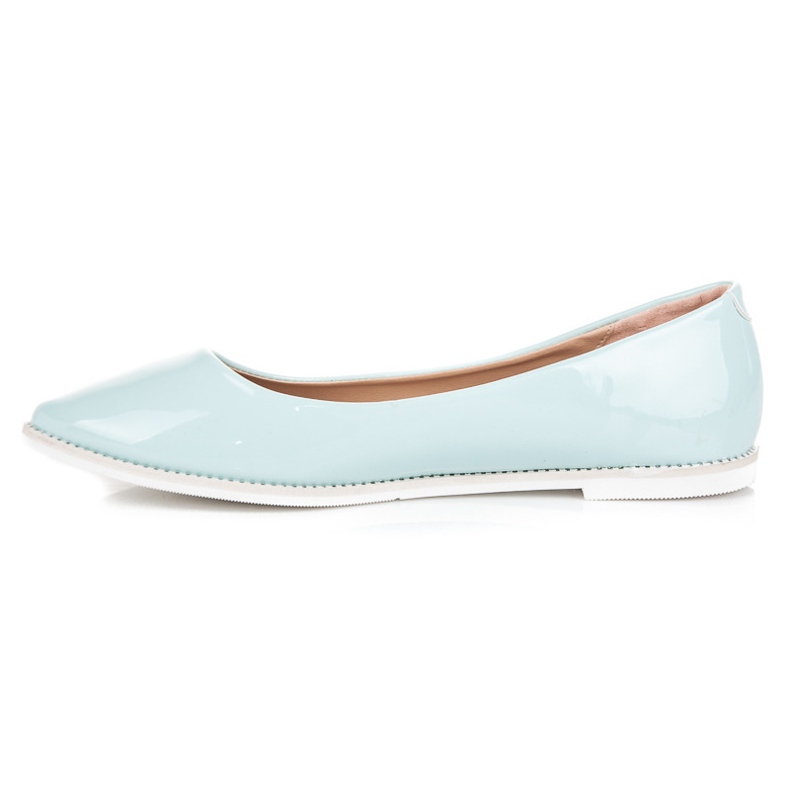 Vices Vizi delle ballerine laccate blu 1