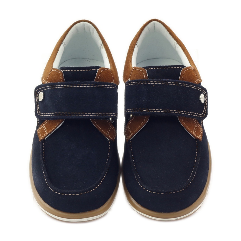 Bartek Scarpe casual da ragazzo 35599 blu navy marrone 4