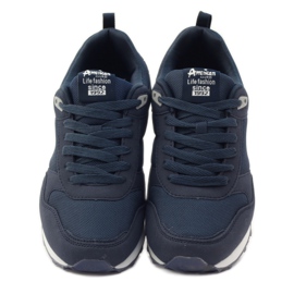 American Club Scarpe da jogging americane 1754 blu navy 4