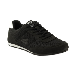American Club Scarpe da jogging nere americane 7066 bianco nero 1