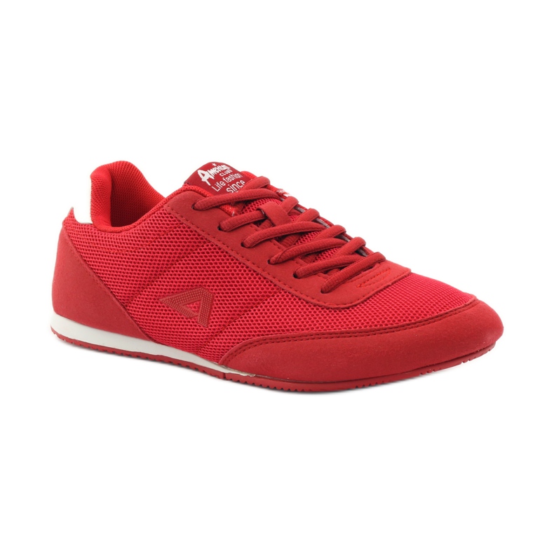 American Club Sport da jogging rosso americano 7066 bianca 1
