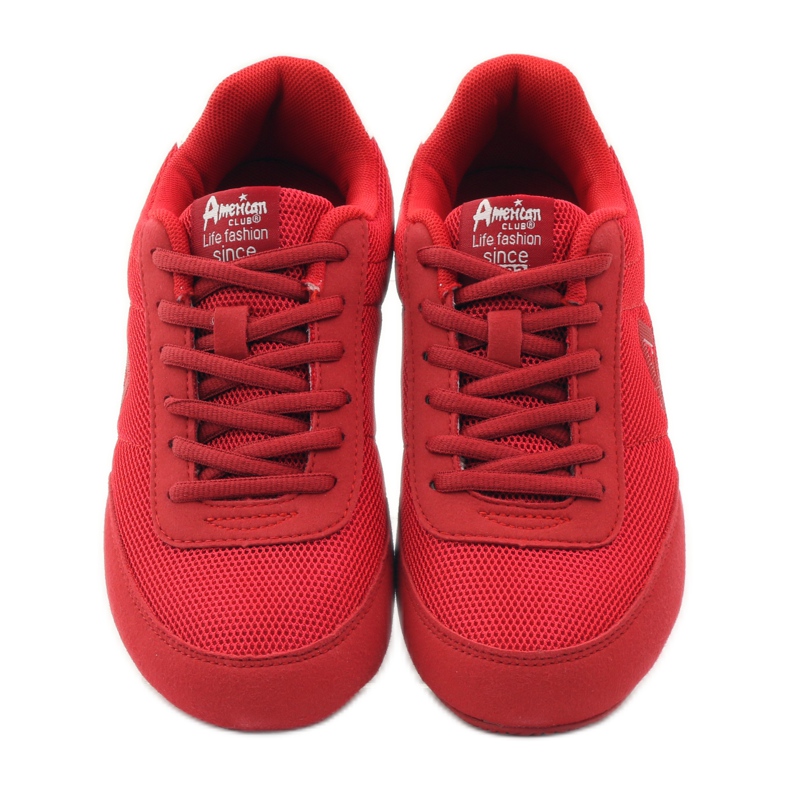 American Club Sport da jogging rosso americano 7066 bianco 4
