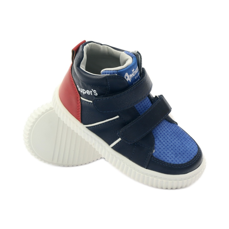 American Club Scarpe sportive americane 17155 blu navy rosso blu 3