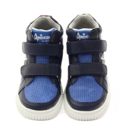 American Club Scarpe sportive americane 17155 blu navy rosso blu 4