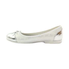 American Club Ballerine décolleté con fiocco americano bianca 2