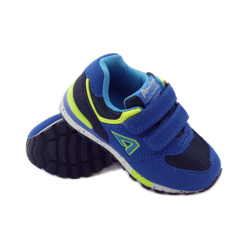 American Club Sneakers americane 15110 verde blu 3